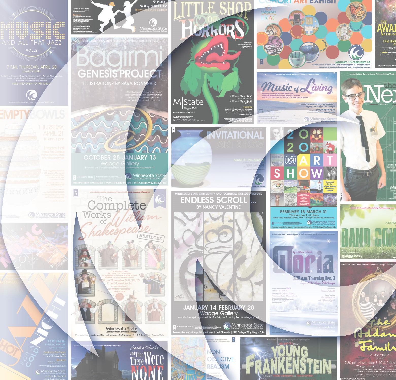 'Graphic Inspiration' Posters showcase 12 years of Fine Arts events